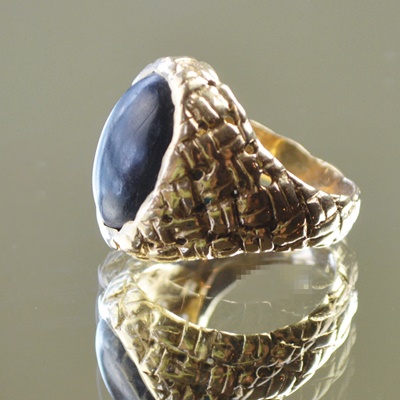 14K Yellow Gold Horn Ring