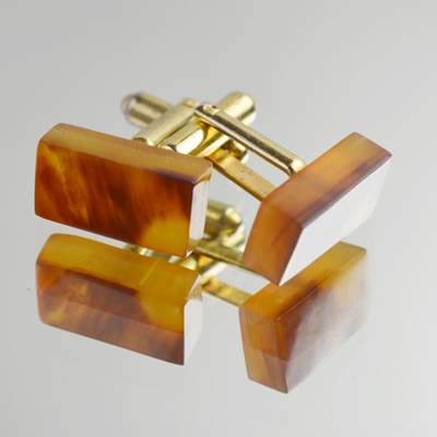 Two Pair of Tortoise Shell Cufflinks