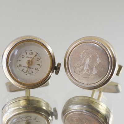 Lanette Ostara Watch Cufflinks and Porcelain Links