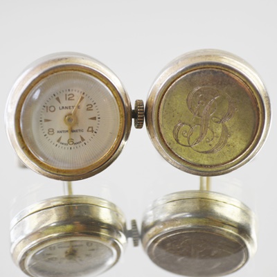 Lanette Ostara Watch Cufflinks and Porcelain Links