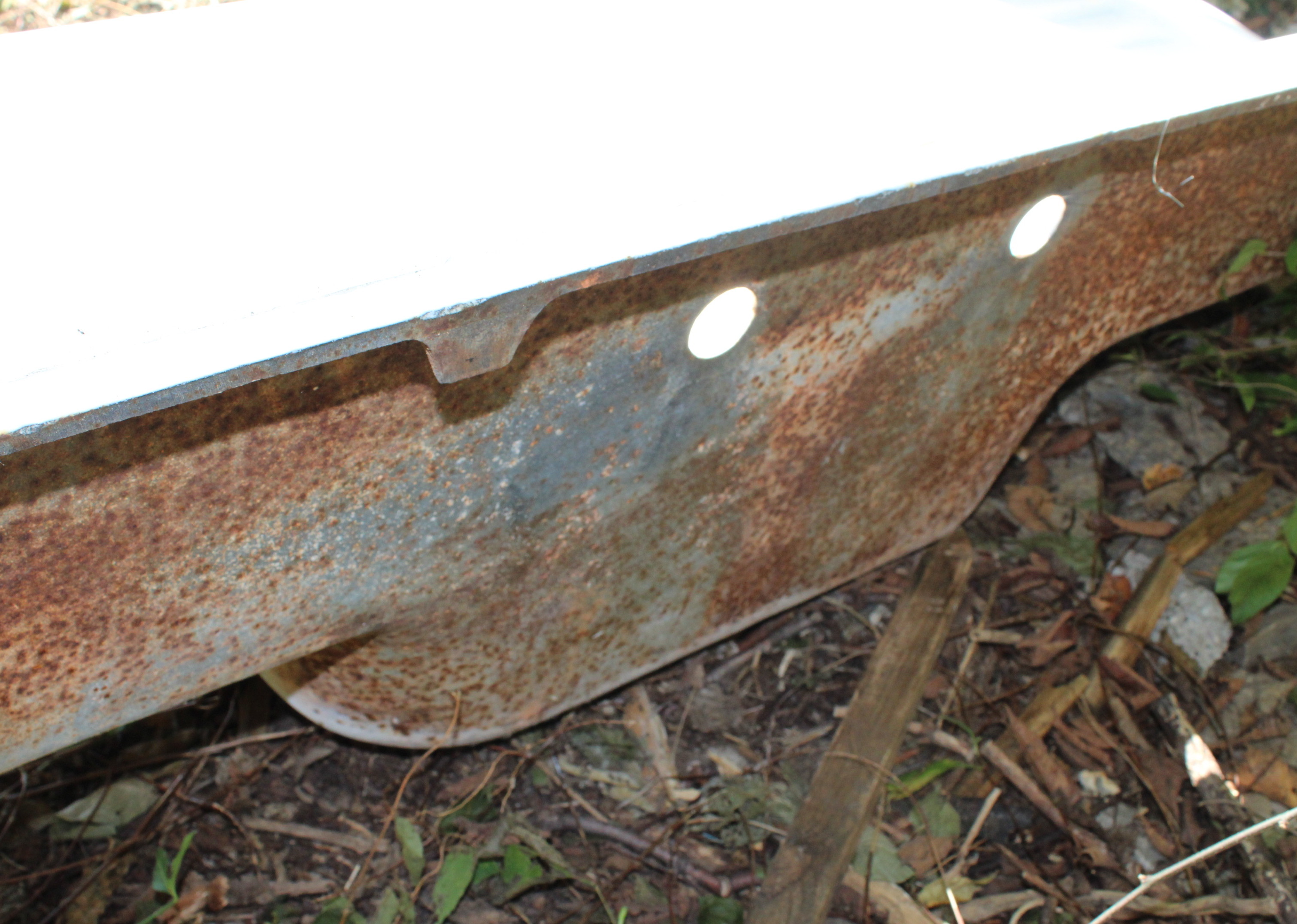 Enamel and Iron Sink With Double Drainboards
