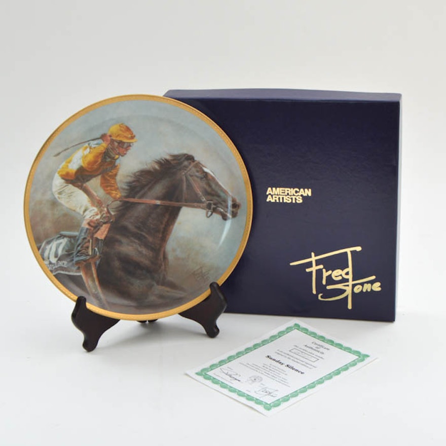 Fred Stone "Sunday Silence" Limited Edition Plate with COA