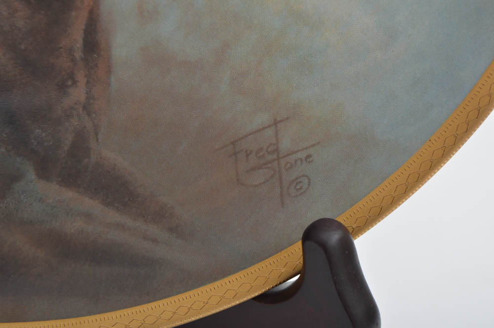 Fred Stone "Sunday Silence" Limited Edition Plate with COA
