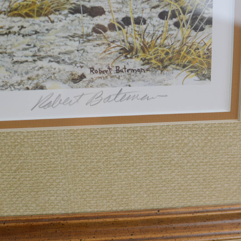 Robert Bateman Signed Offset Lithograph "Cheetah Profile"