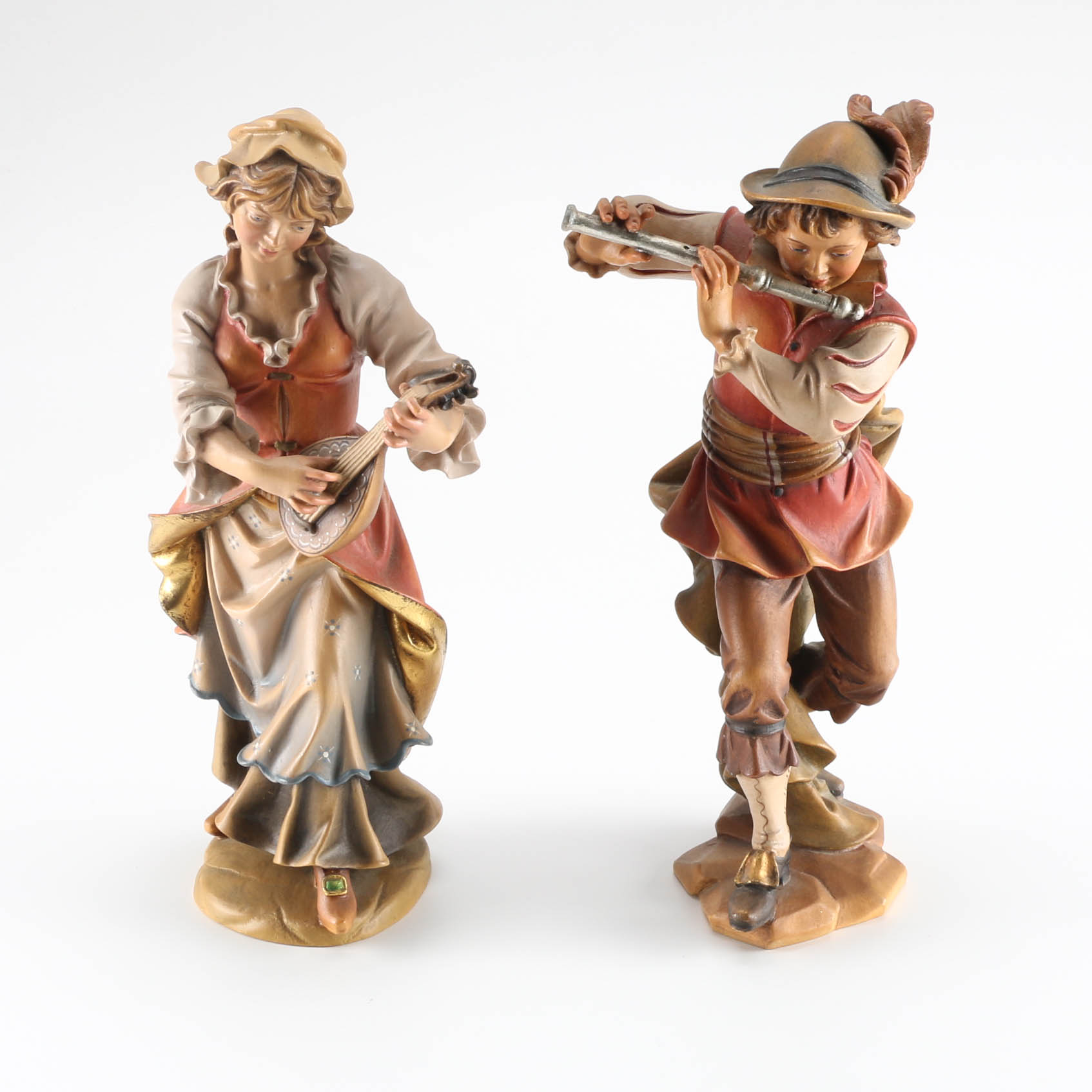 German Carved Wooden Figurines