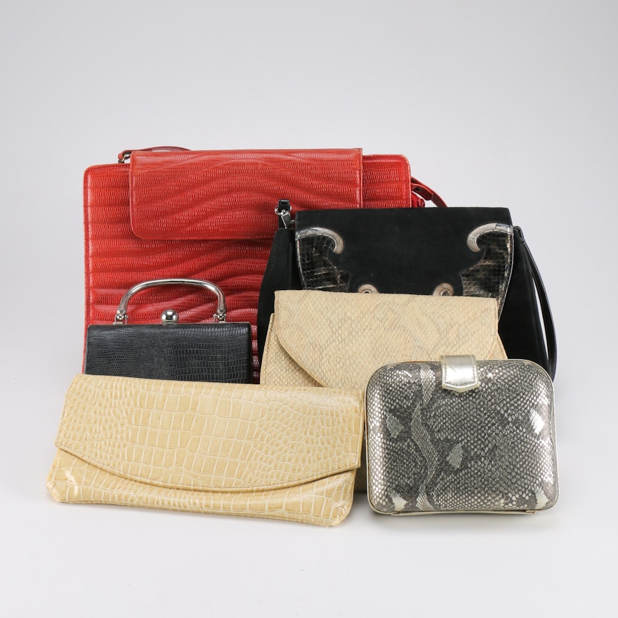 Handbags Featuring Reptile Prints