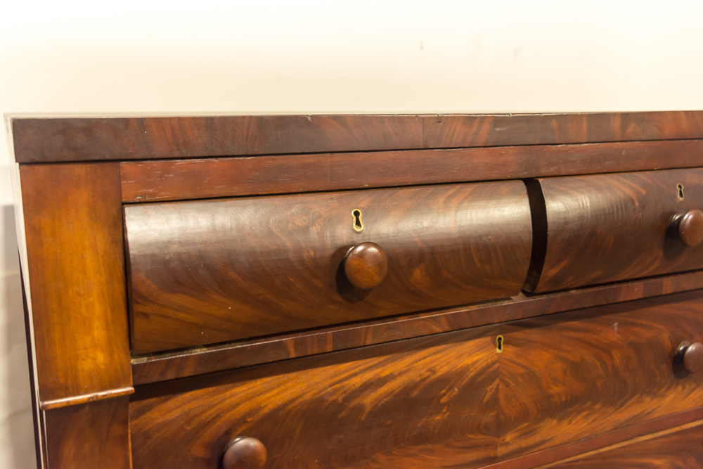 Mid 19th Century Empire Five-Drawer Chest