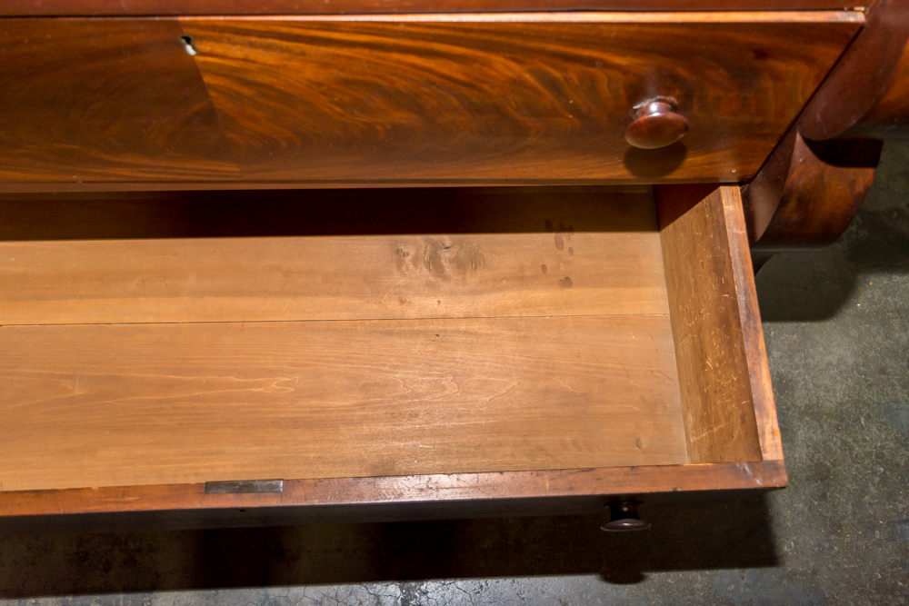 Mid 19th Century Empire Five-Drawer Chest