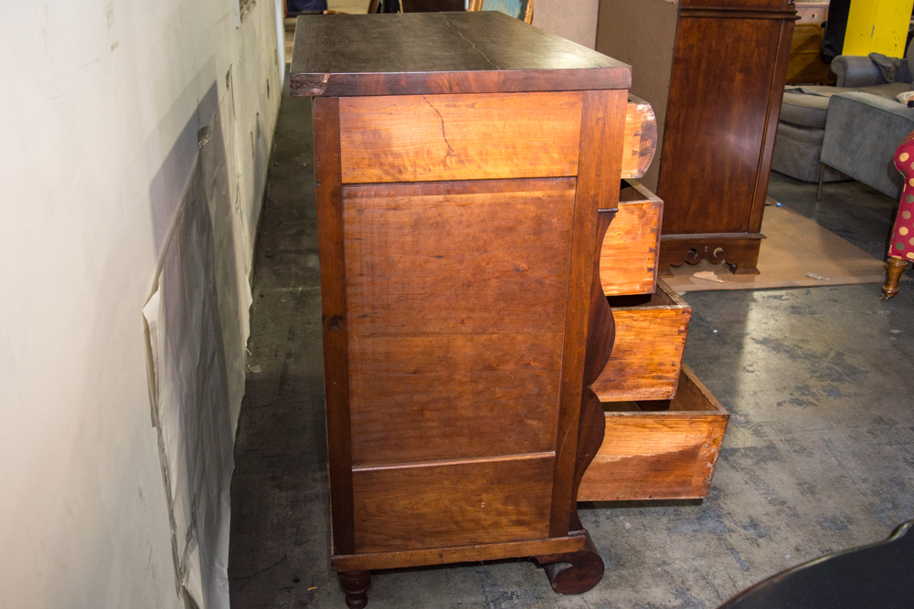 Mid 19th Century Empire Five-Drawer Chest