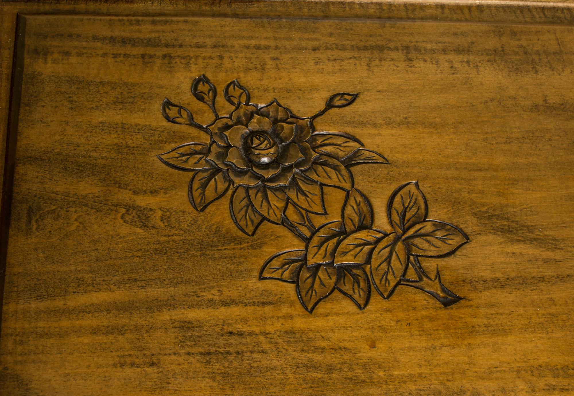 Carved Oak Hope Chest