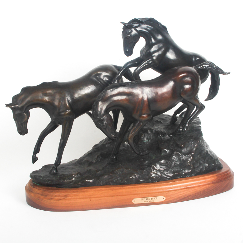 Tom Moss Bronze Sculpture "The Wild Bunch"