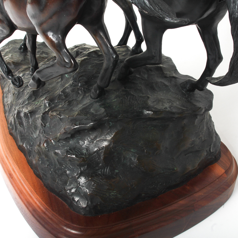 Tom Moss Bronze Sculpture "The Wild Bunch"