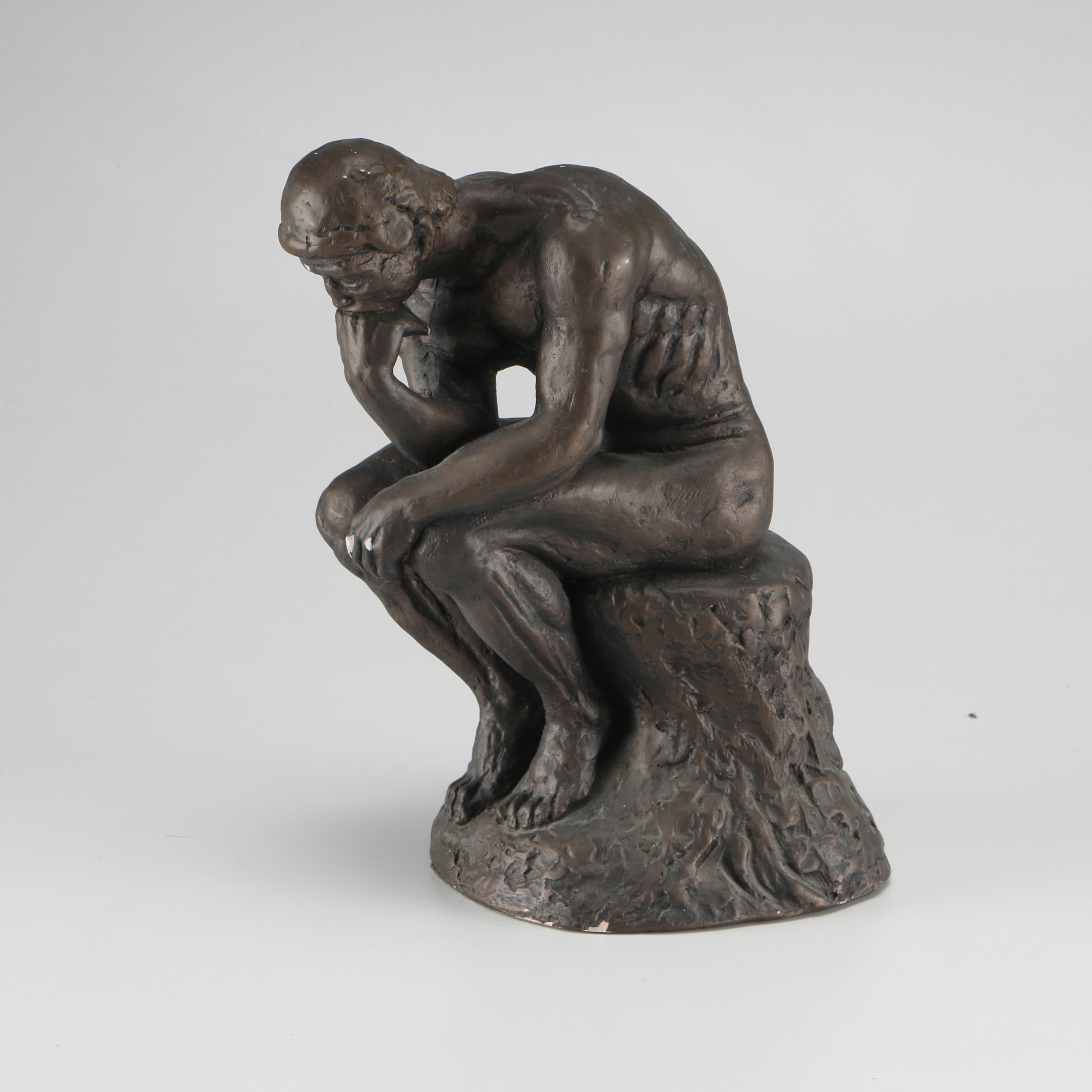 Miniature Reproduction of Rodin's "The Thinker" Sculpture