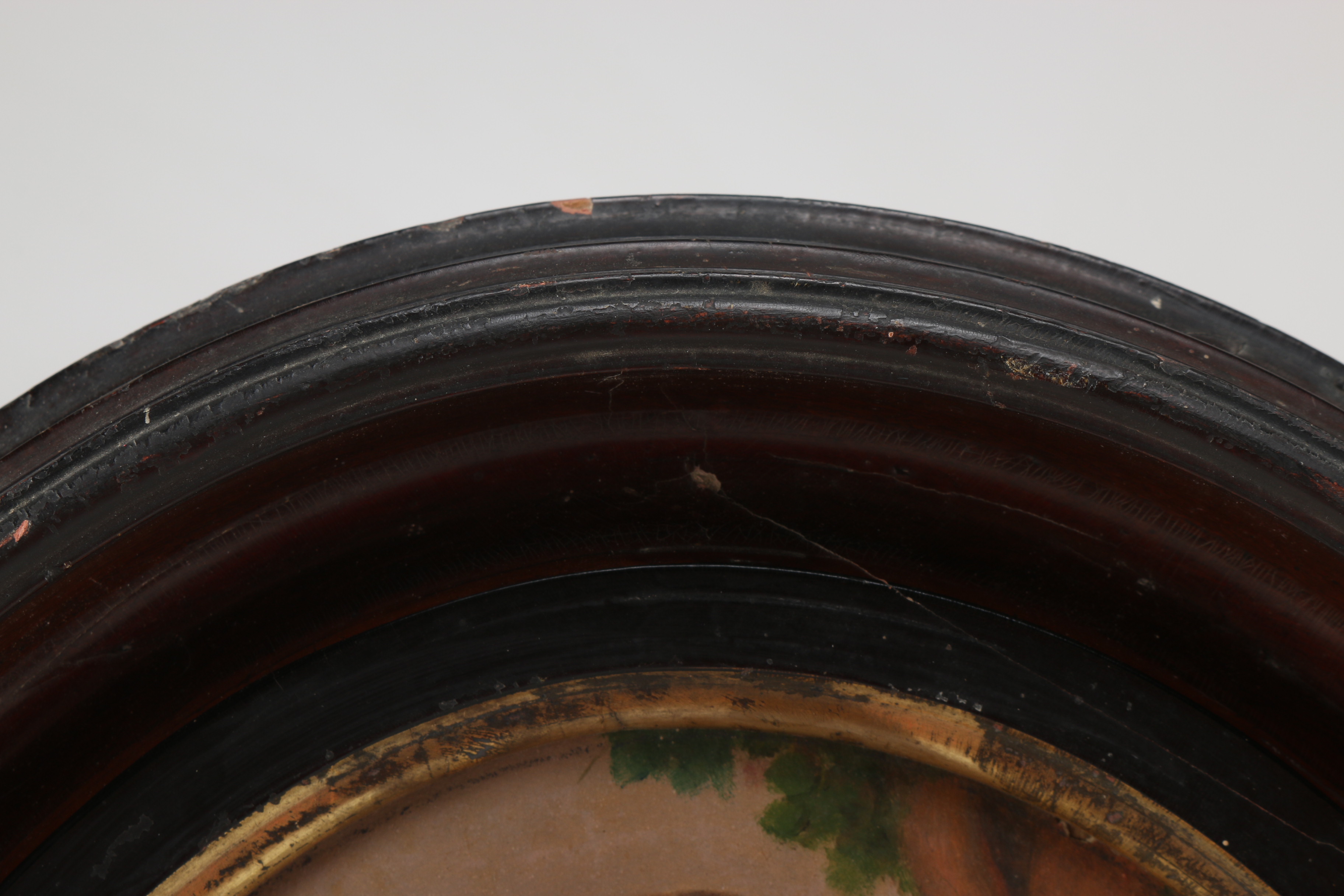 Oval Framed Vintage Oil Painting