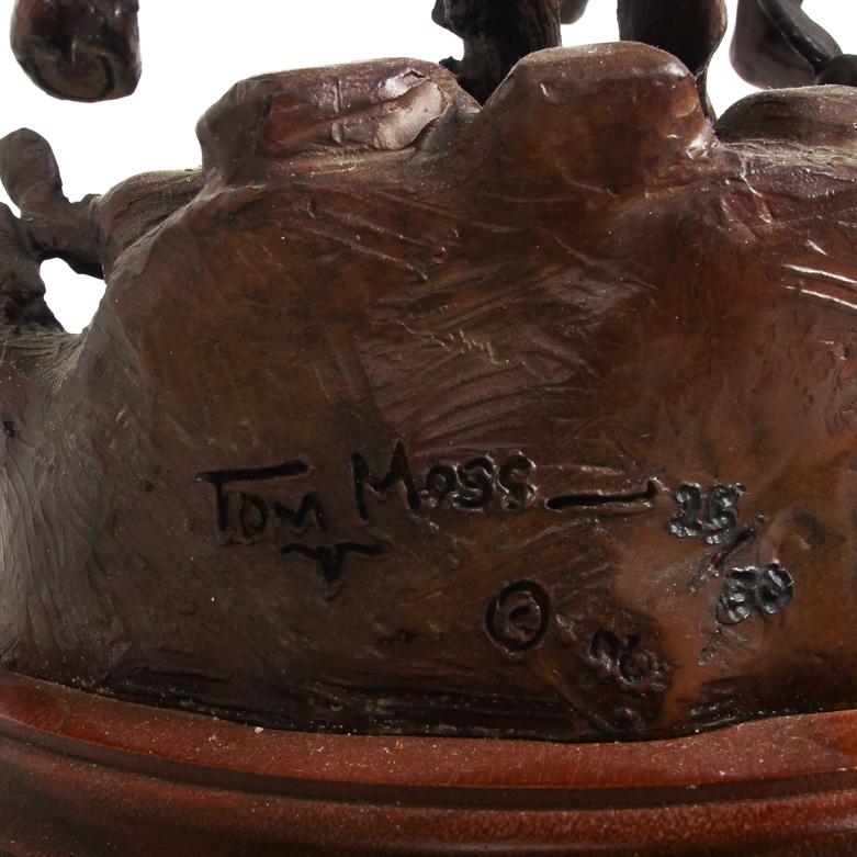 Tom Moss Bronze Sculpture "The Bunch Quitter"