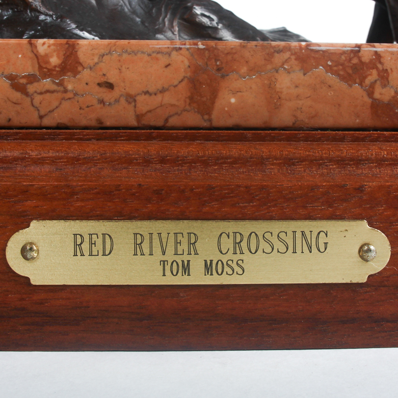 Tom Moss Bronze Sculpture "Red River Crossing"