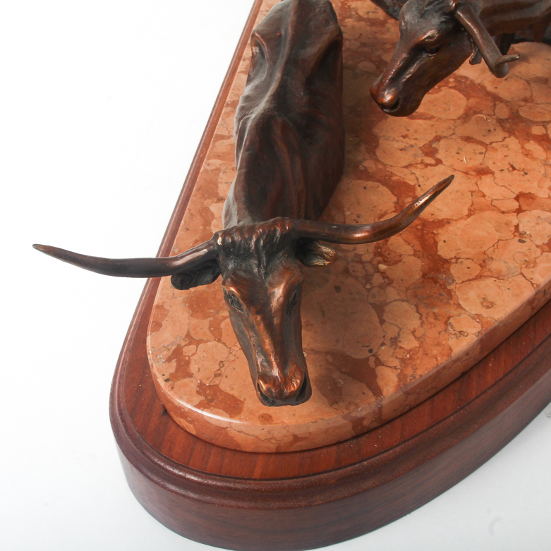 Tom Moss Bronze Sculpture "Red River Crossing"