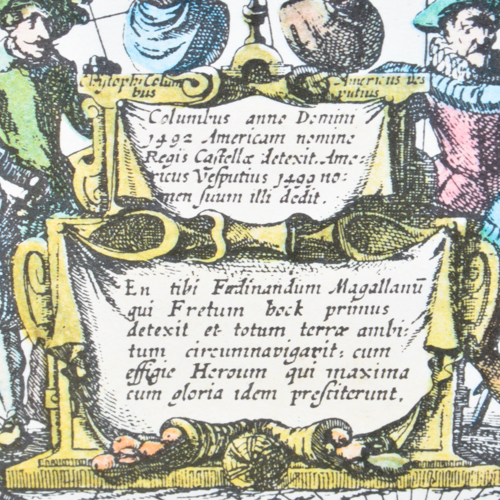 Framed Old World Map