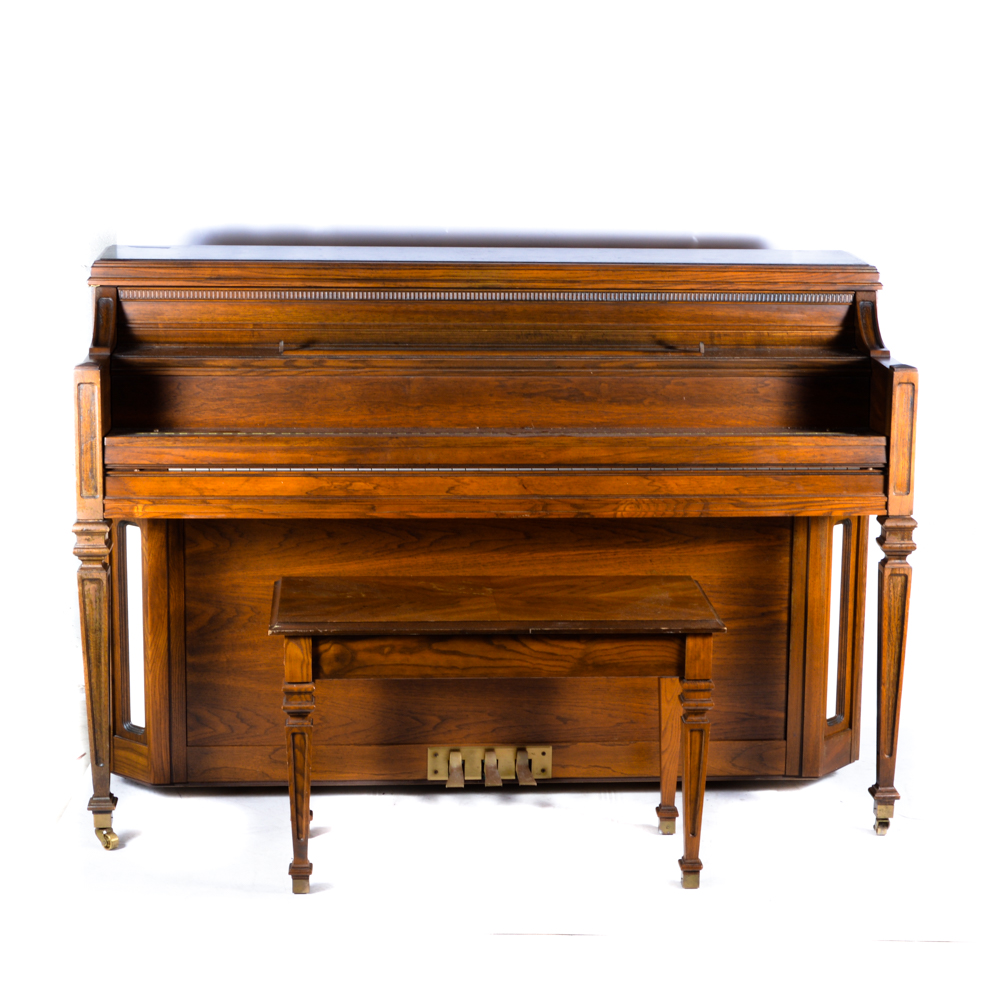 Norman L. Meyer Design Lowrey Upright Piano With Bench EBTH