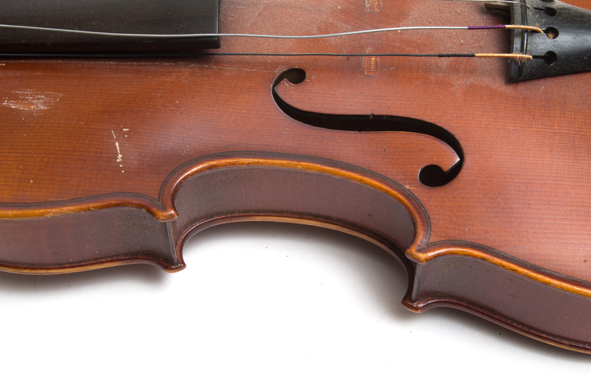 Vintage Violin With Eagle Lock Case and Bows