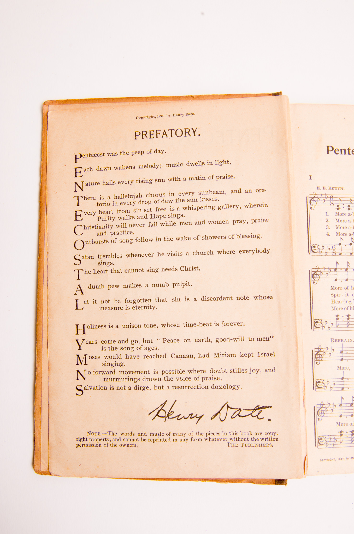 Vintage Hymns of Soldiers and War Ration Books