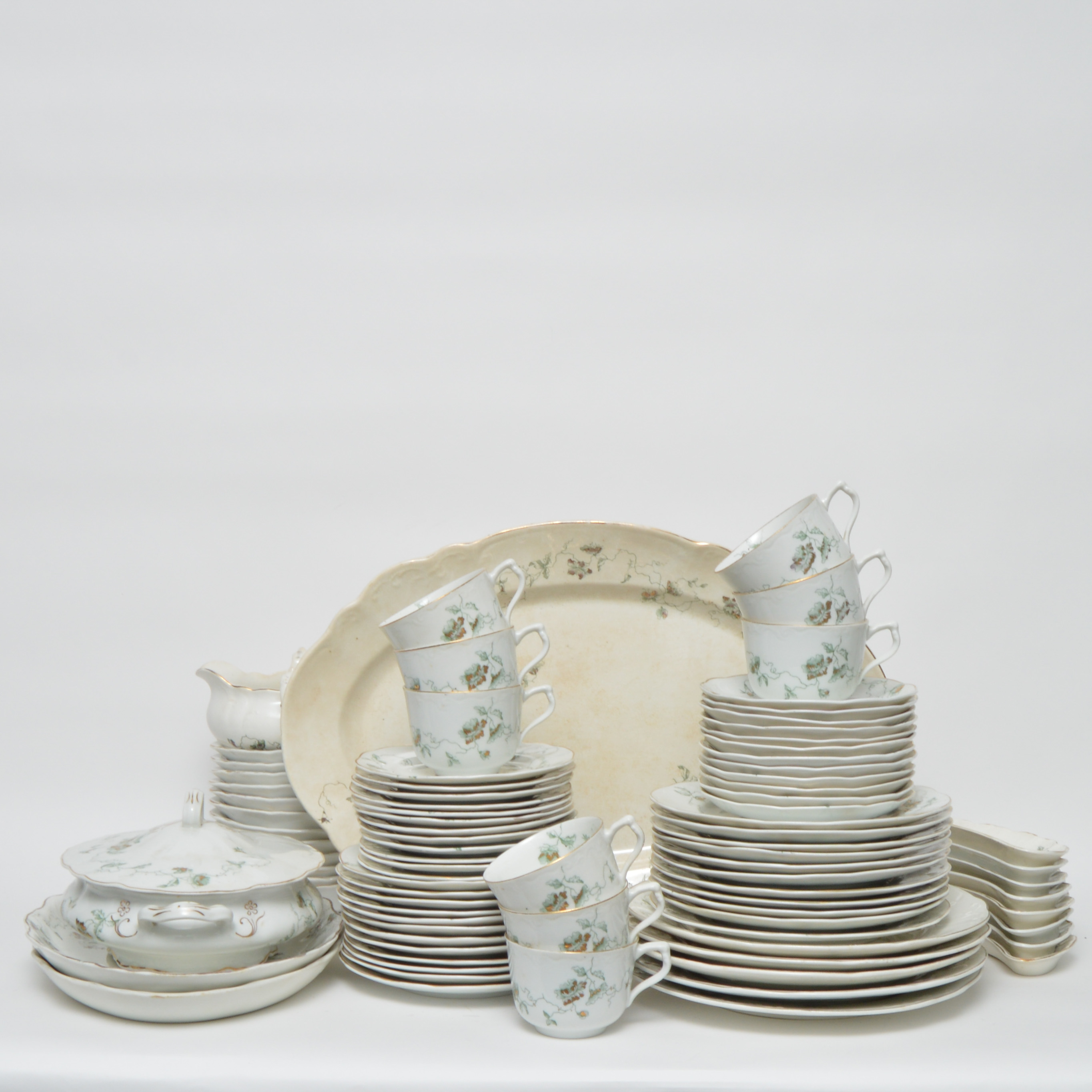 Antique Onondaga Pottery Co Porcelain China Set