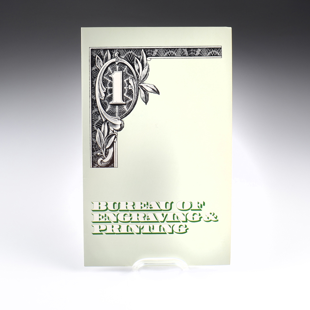 U.S. Mint Uncut One Dollar Bill Sheet