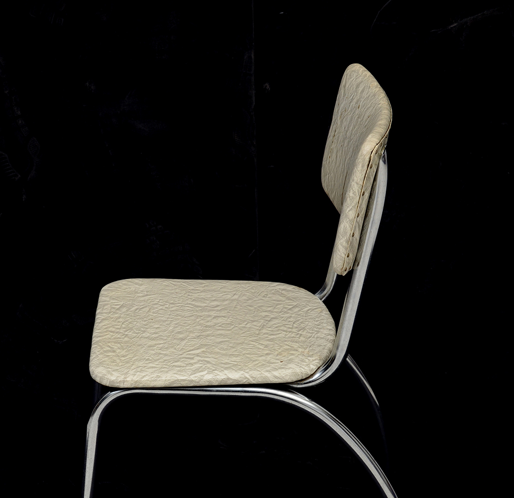 Set of Four Mid Century Chrome Craft Dinette Chairs and Table