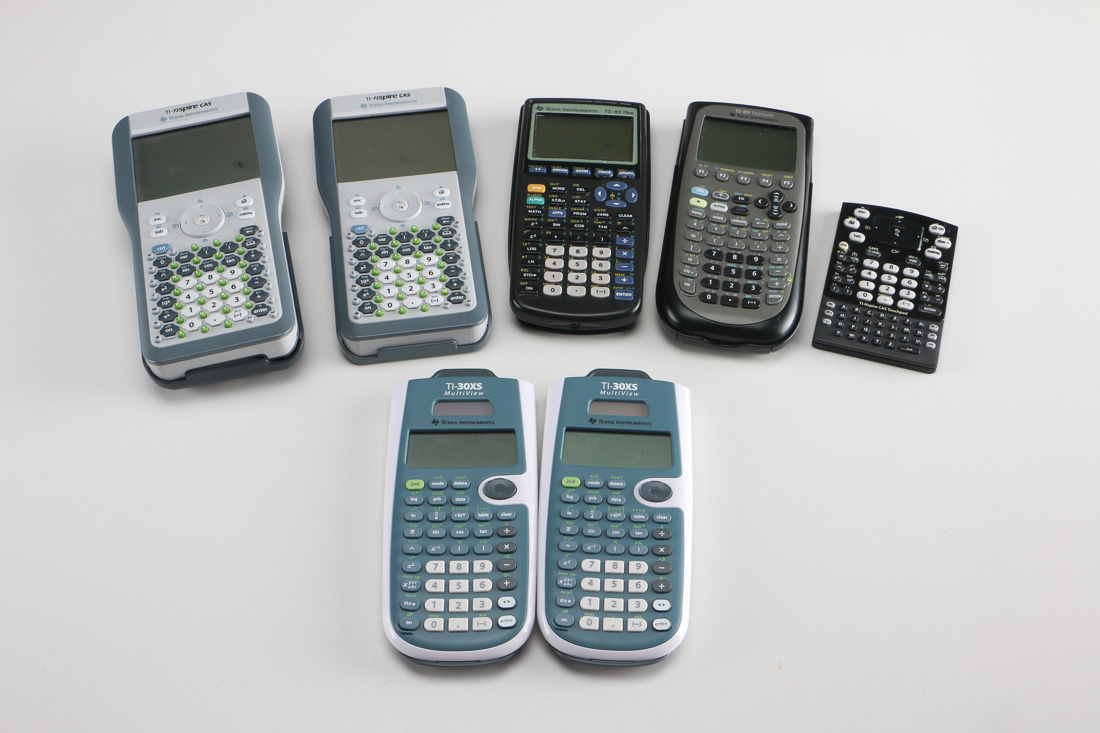 Assortment of Texas Instruments Graphing Calculators
