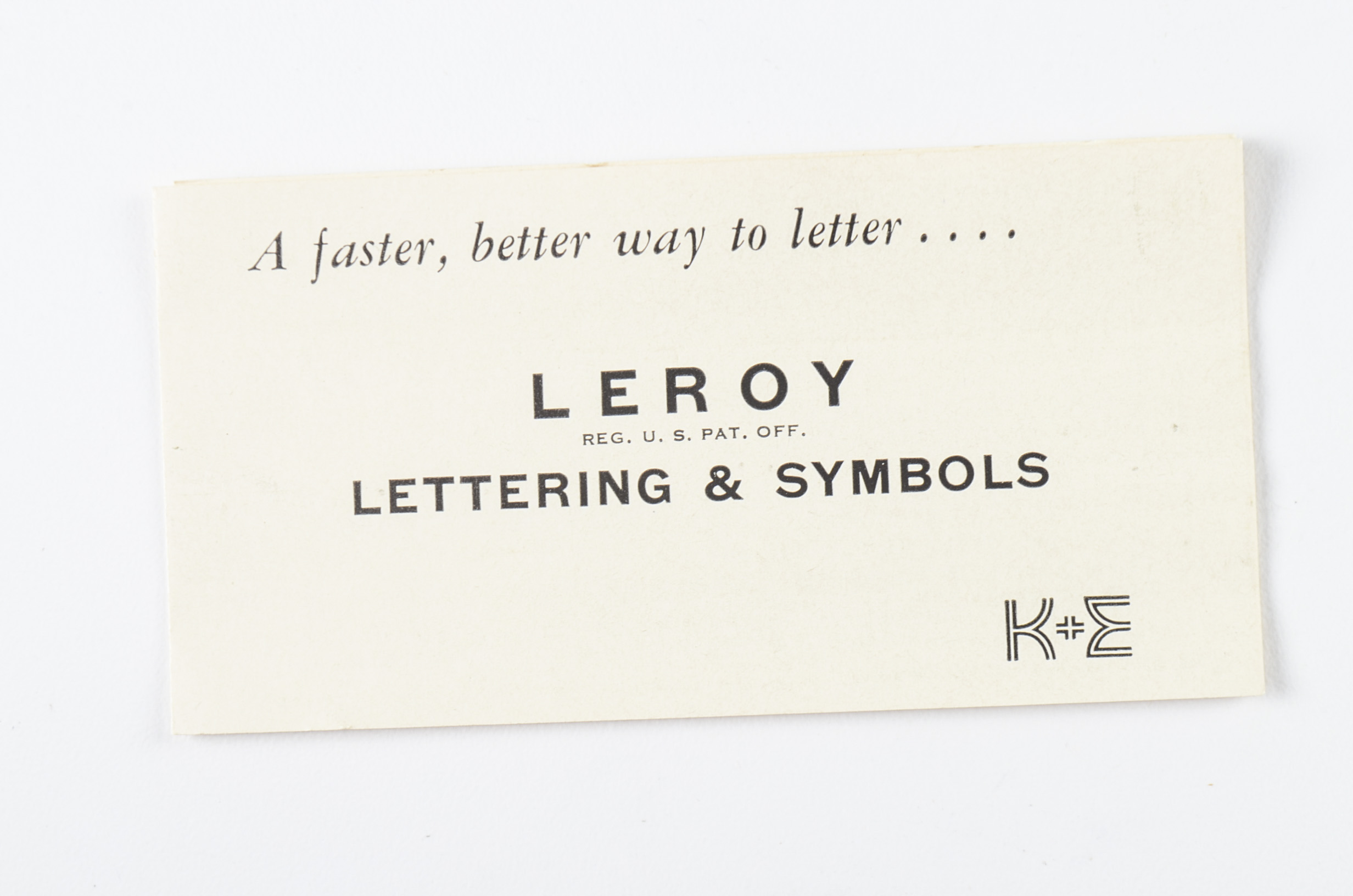 Vintage Keuffel & Esser Leroy Lettering Set