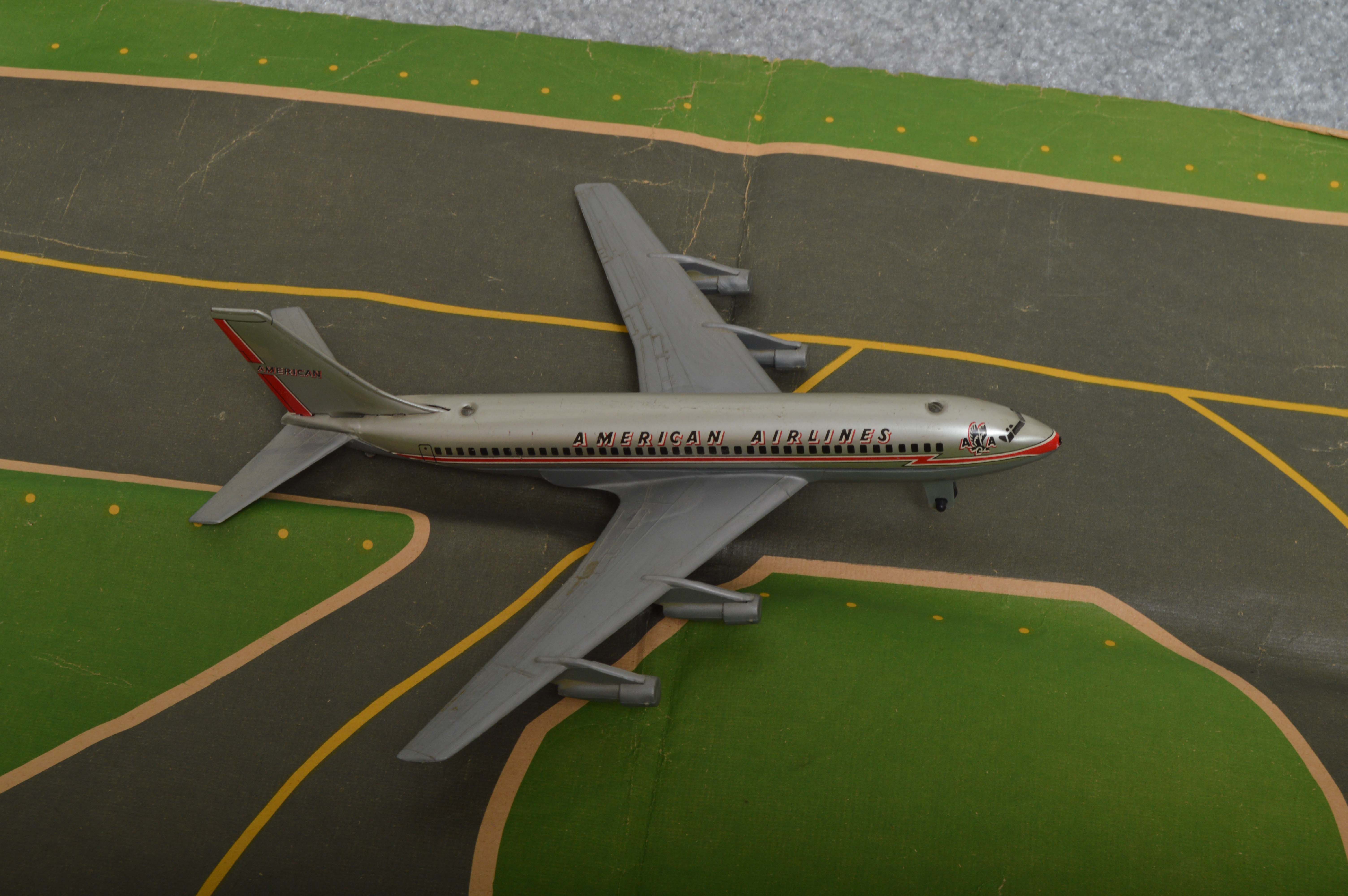 Vintage Toy Airport Terminal and Tarmac