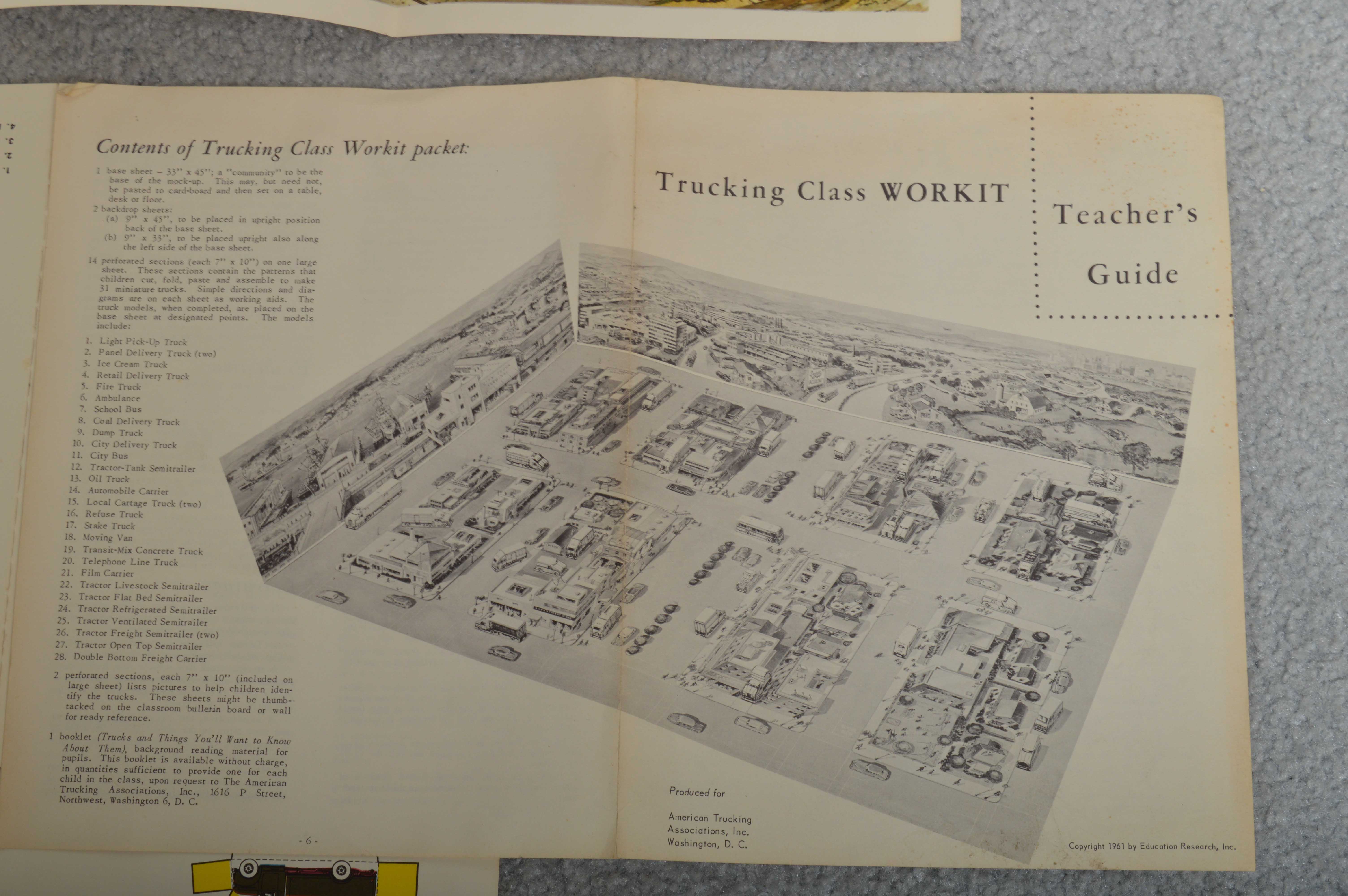 Vintage Toy Airport Terminal and Tarmac