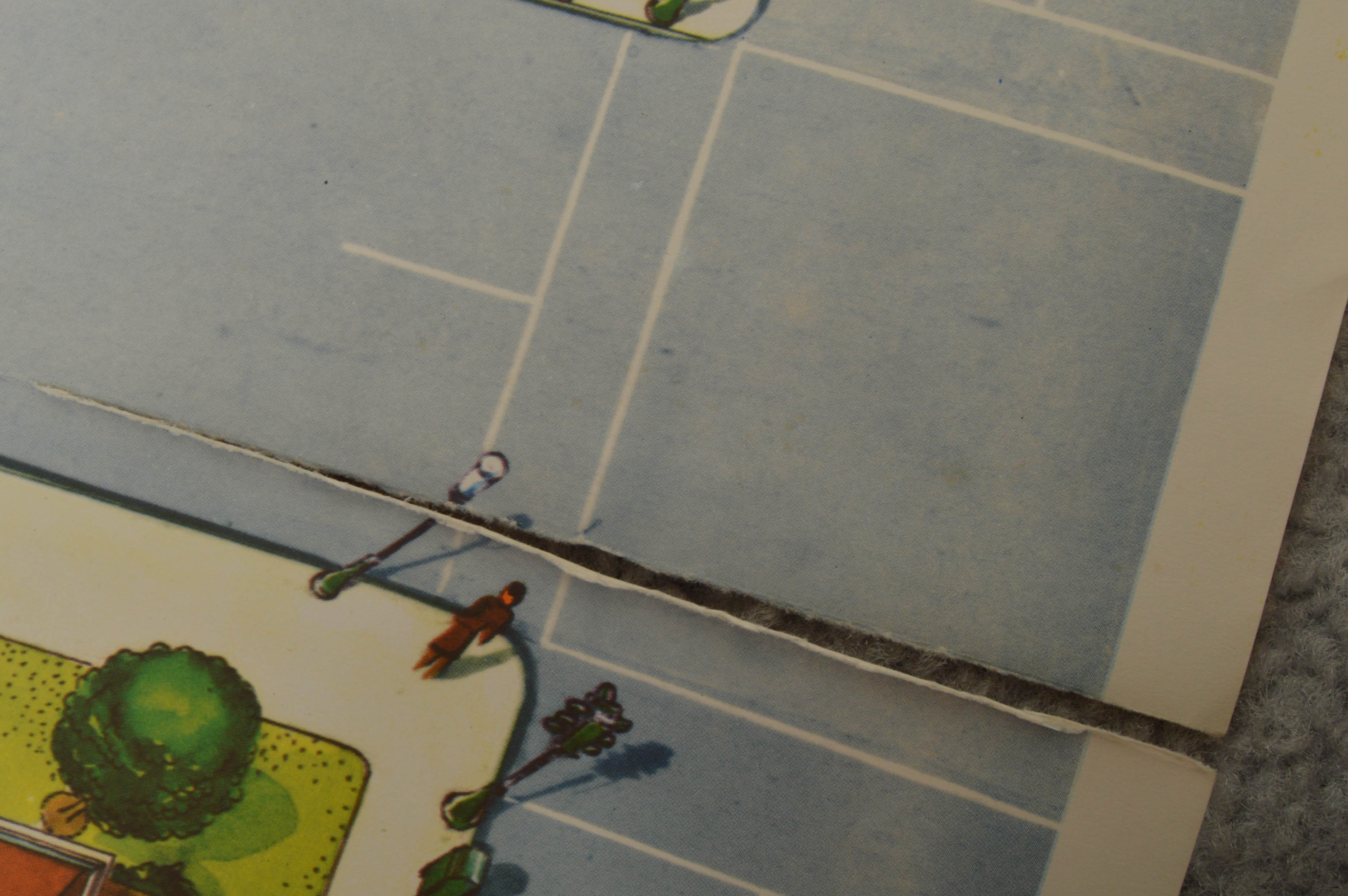 Vintage Toy Airport Terminal and Tarmac