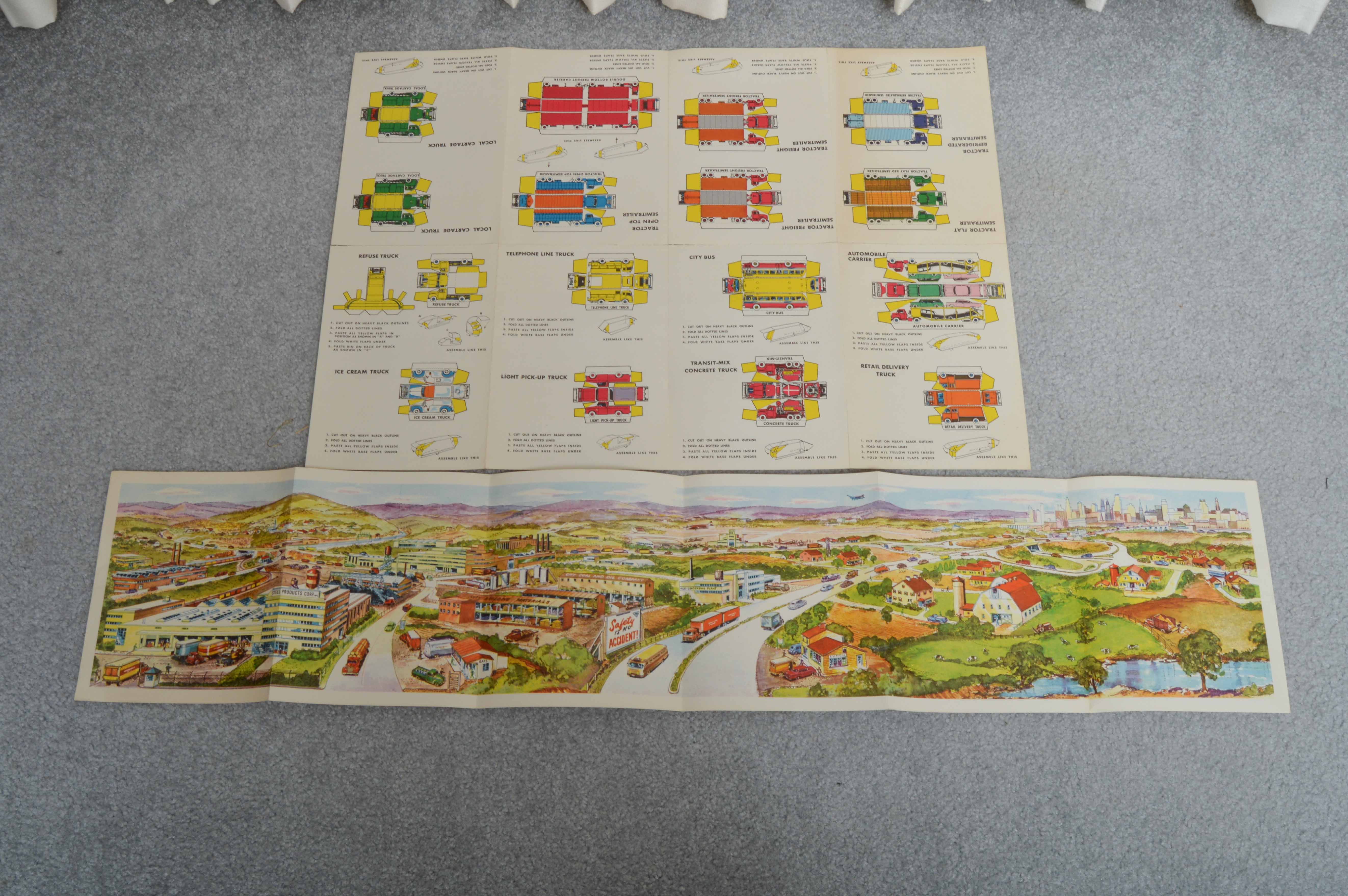 Vintage Toy Airport Terminal and Tarmac