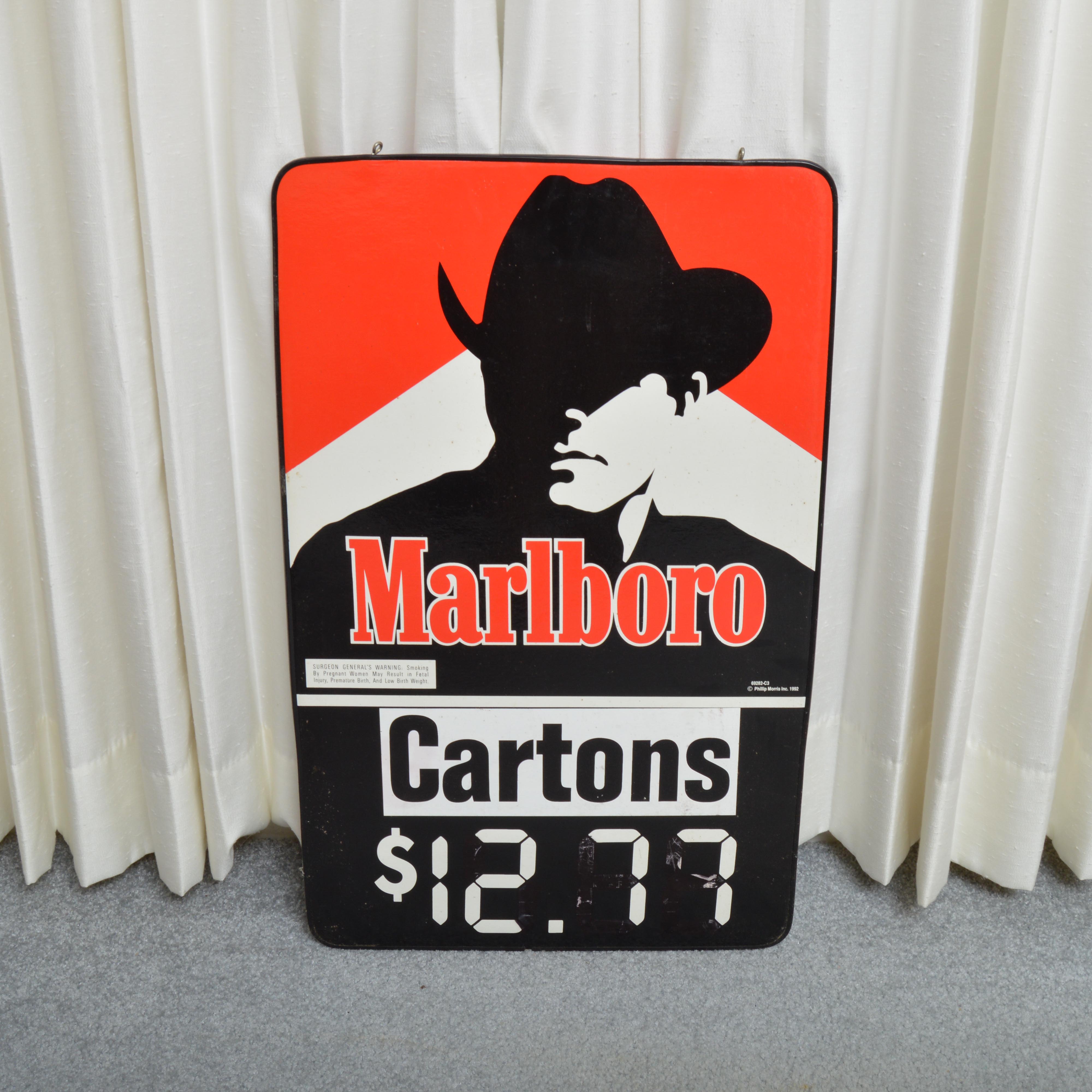Vintage Marlboro Cowboy Signs