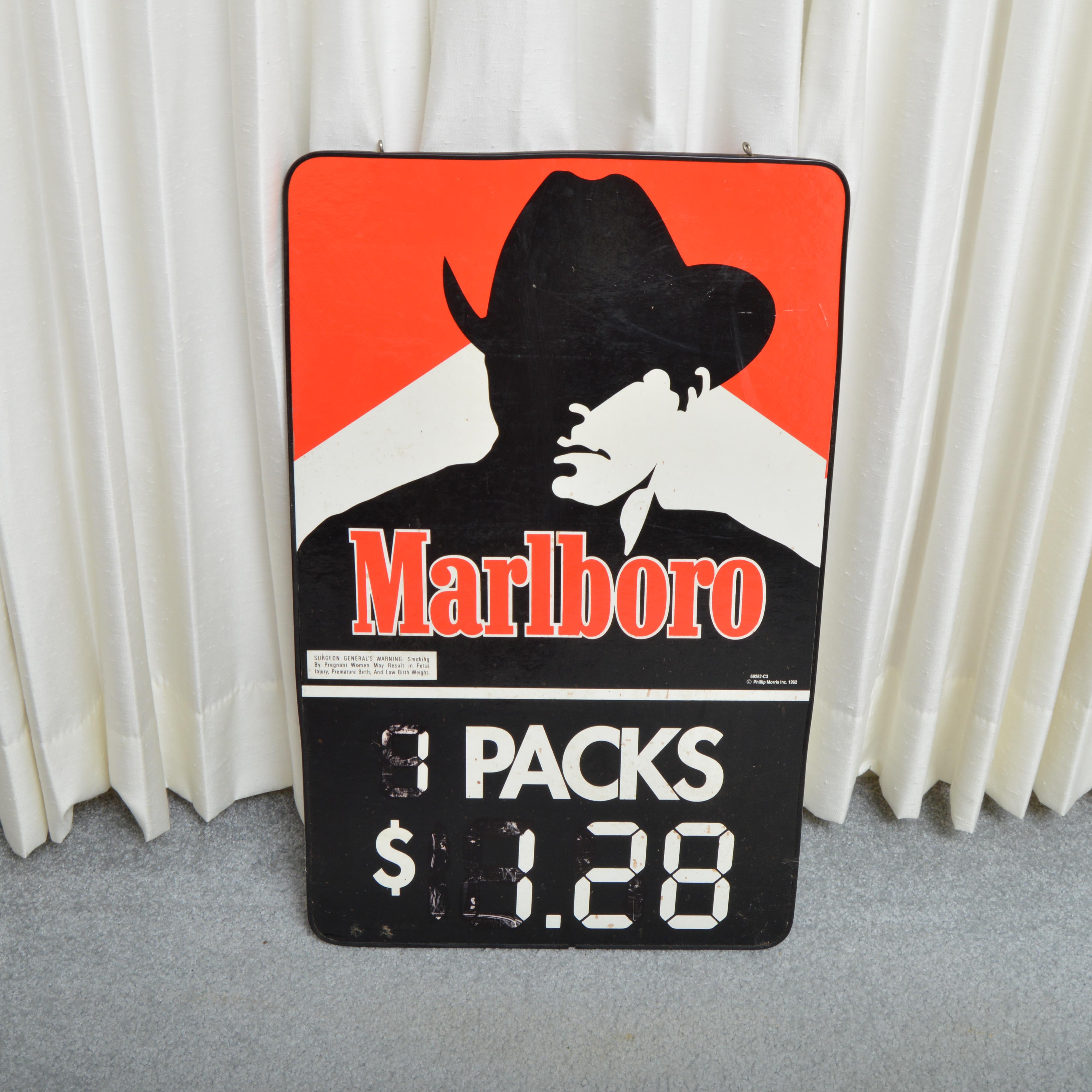 Vintage Marlboro Cowboy Signs