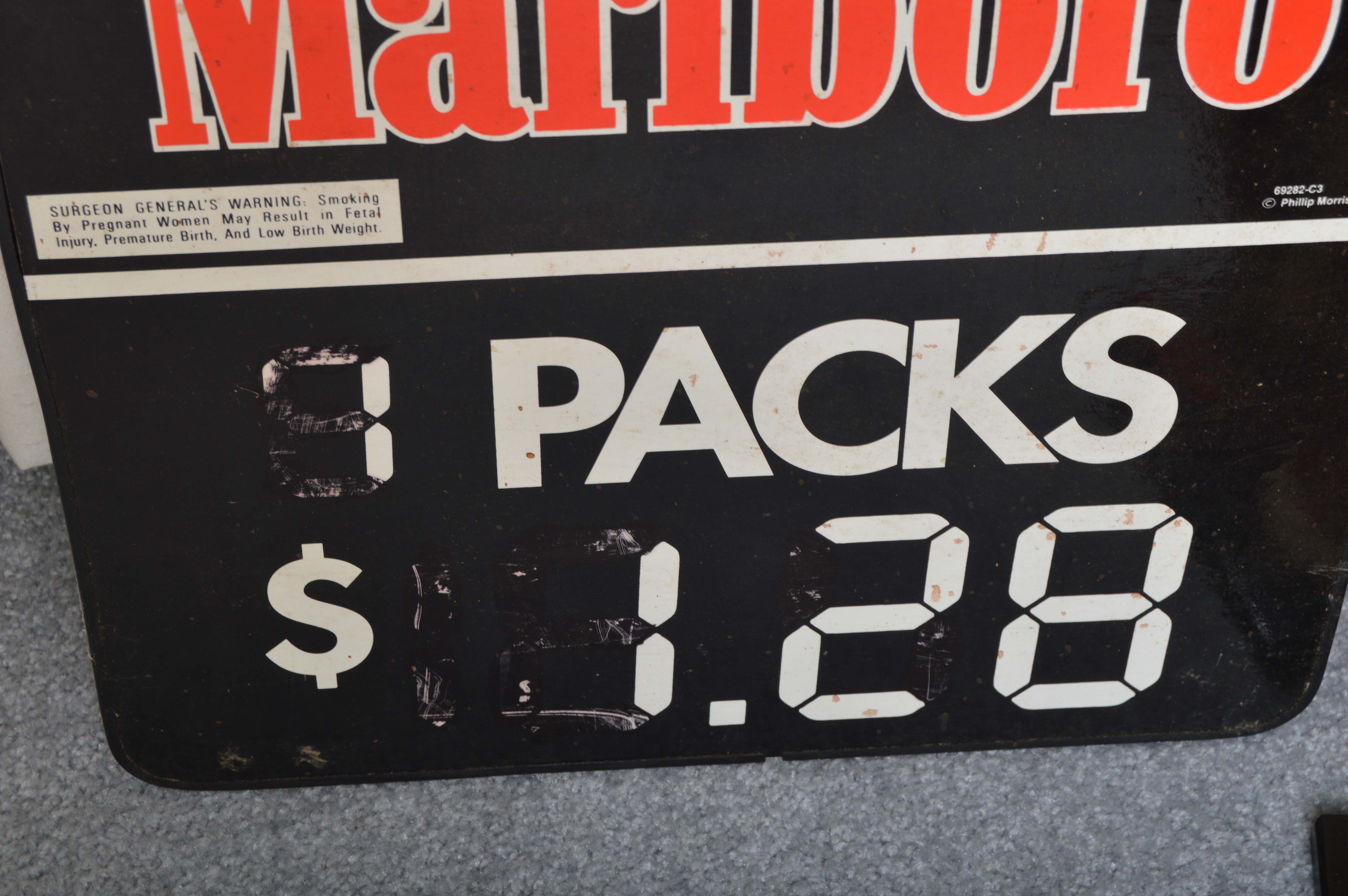 Vintage Marlboro Cowboy Signs