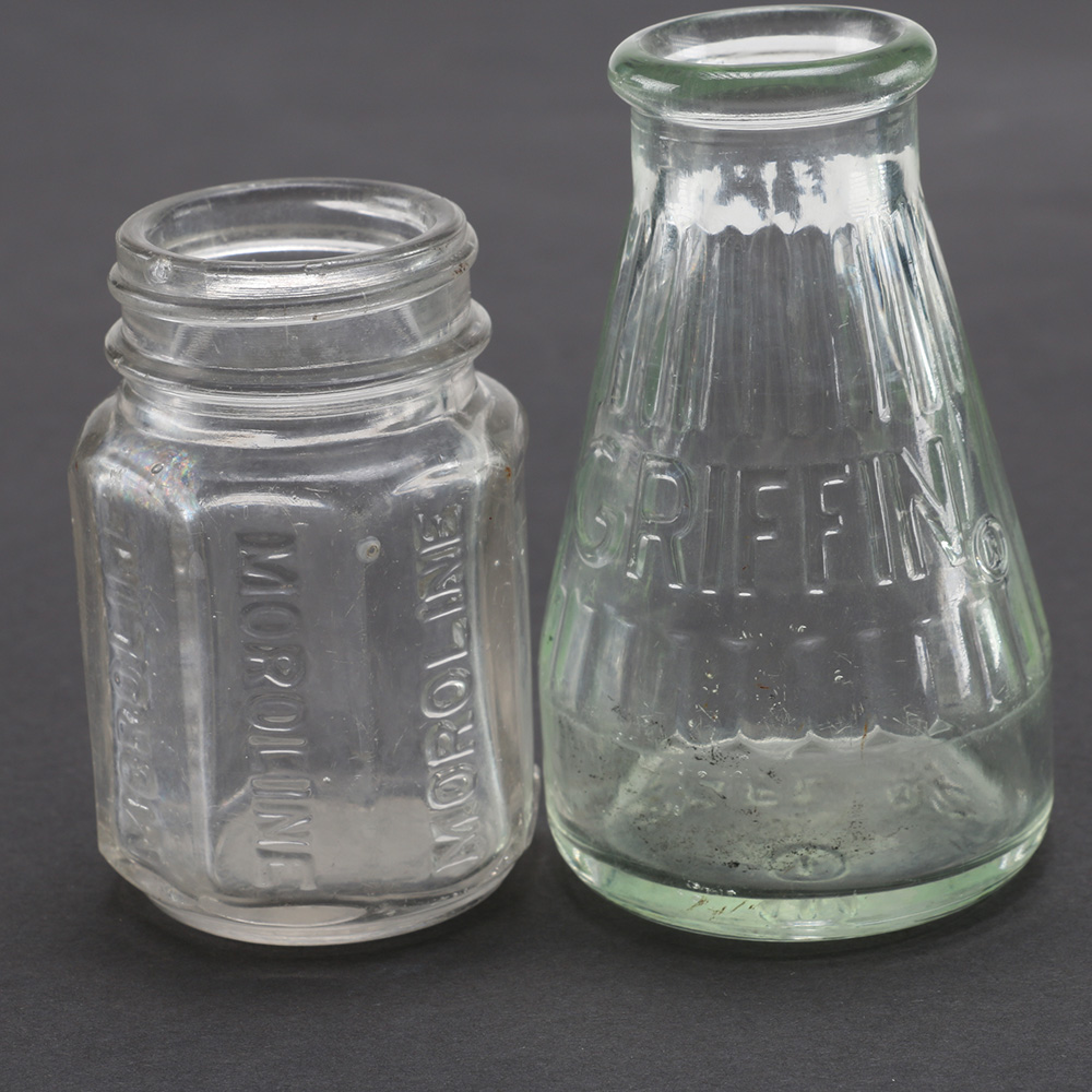Assortment of Vintage Glass Bottles