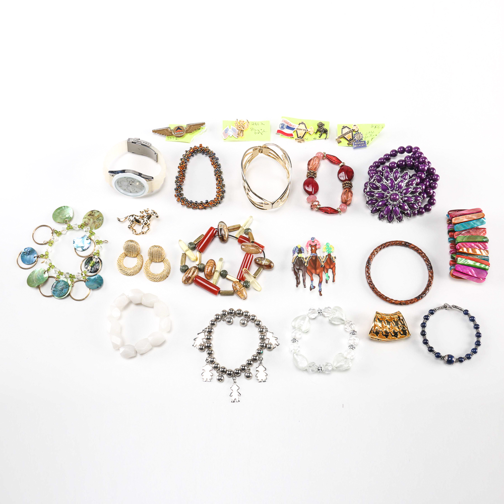 A Collection of Costume Jewelry Pieces