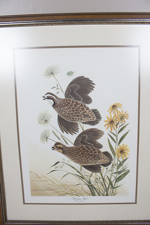 John A. Ruthven Signed Limited Edition Offset Lithograph "Bobwhite Quail"