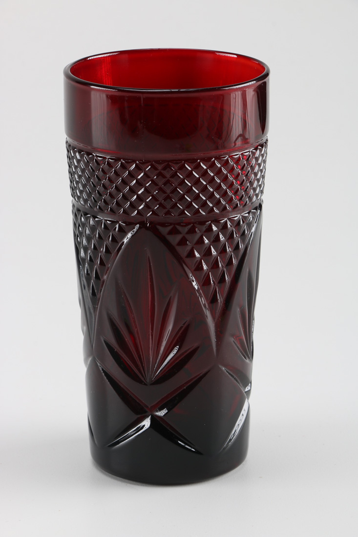 Vintage Luminarc Arcoroc Ruby Red Glassware