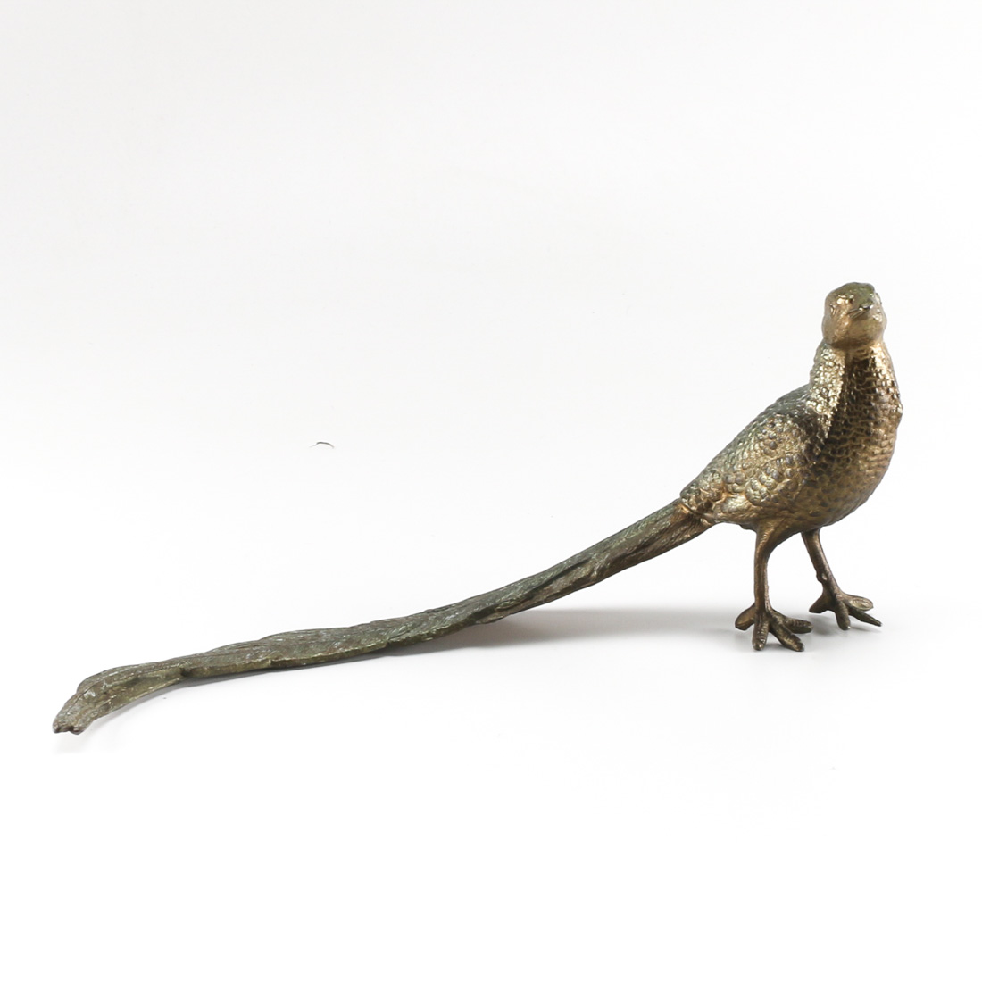 Mid-Century Cast Metal Pheasant Figure