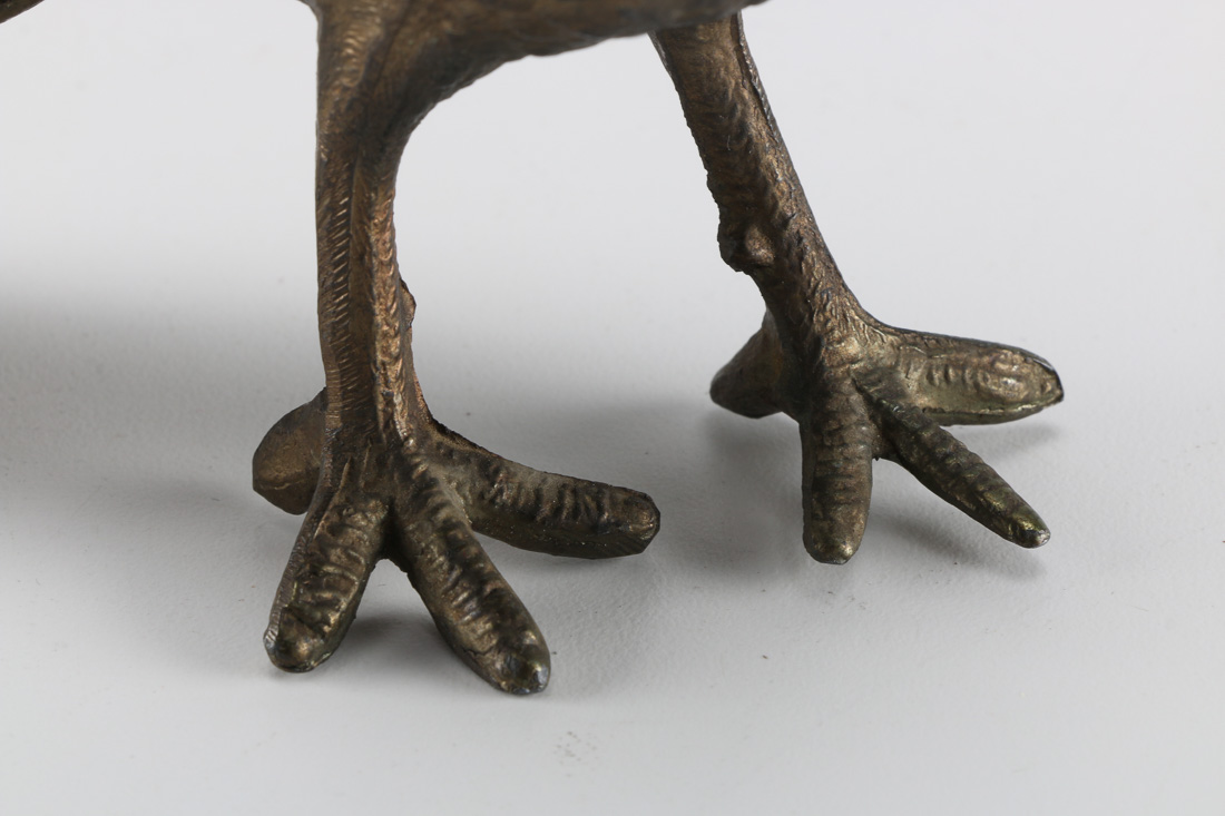 Mid-Century Cast Metal Pheasant Figure