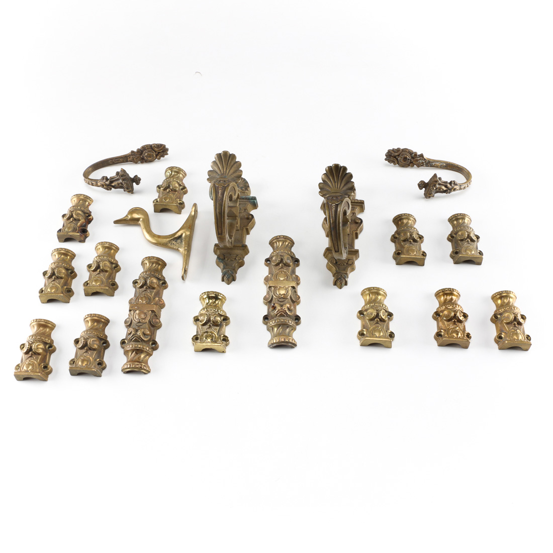 Collection of Vintage Brass Wall Mount Decorations