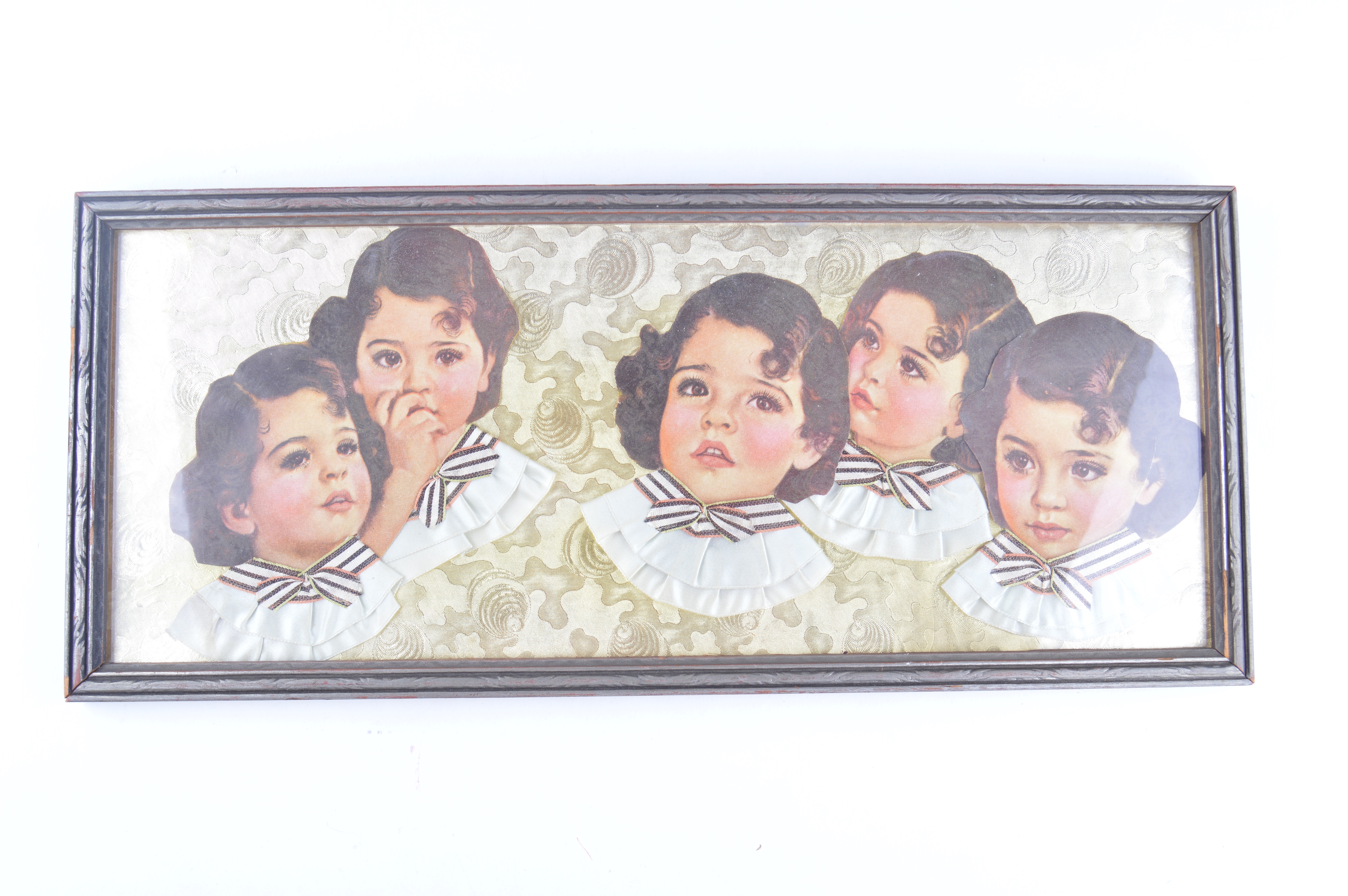 Framed Dionne Quintuplets Advertisments