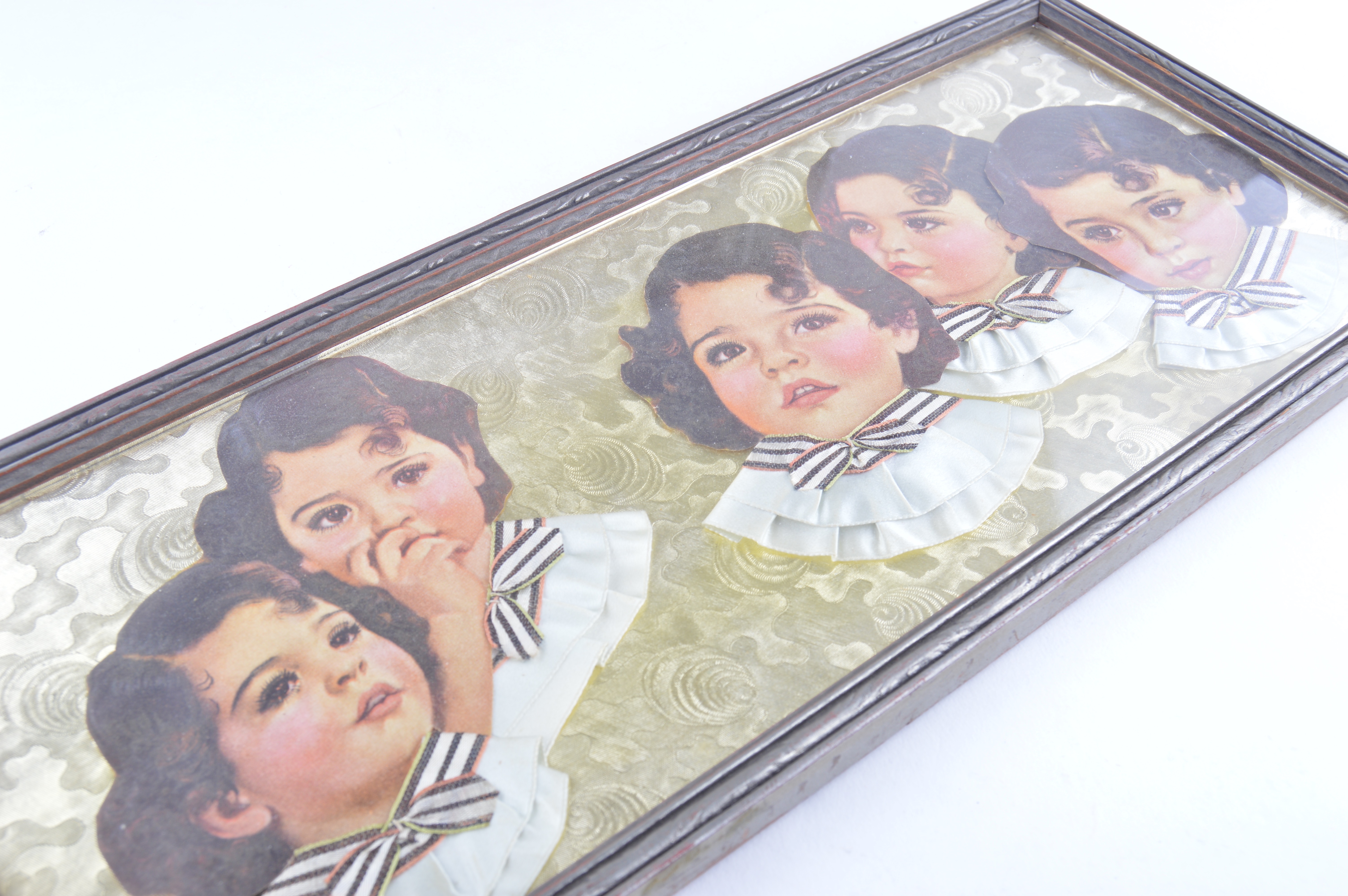 Framed Dionne Quintuplets Advertisments