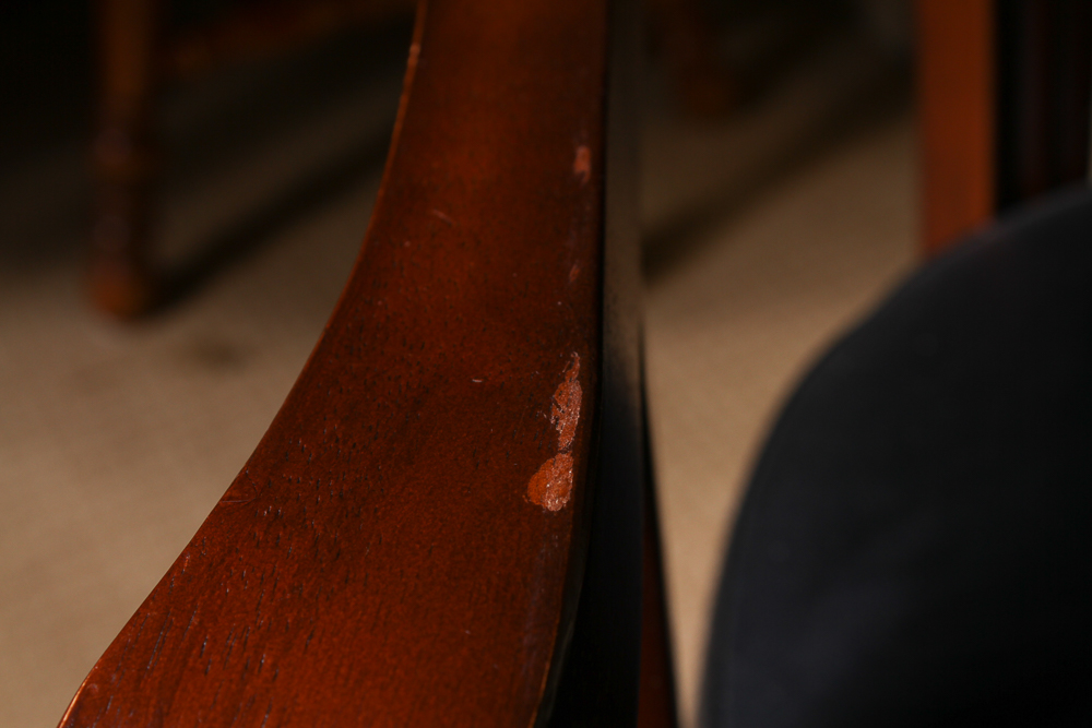 Round Poker Table and Four Matching Chairs