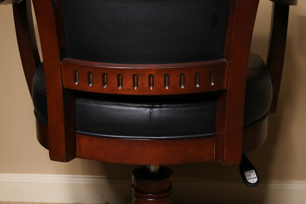 Round Poker Table and Four Matching Chairs