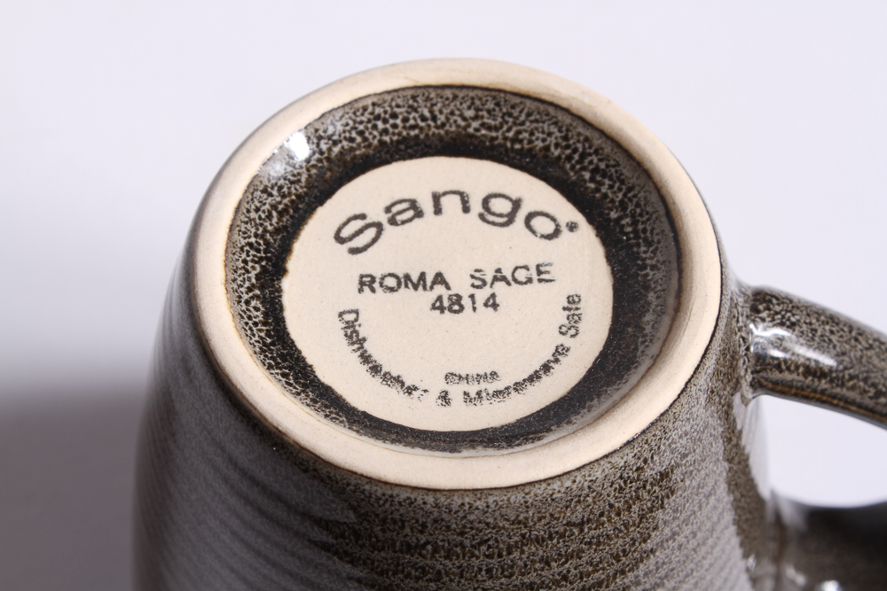 Stoneware Plates and Mugs in Earth Tone Glazes