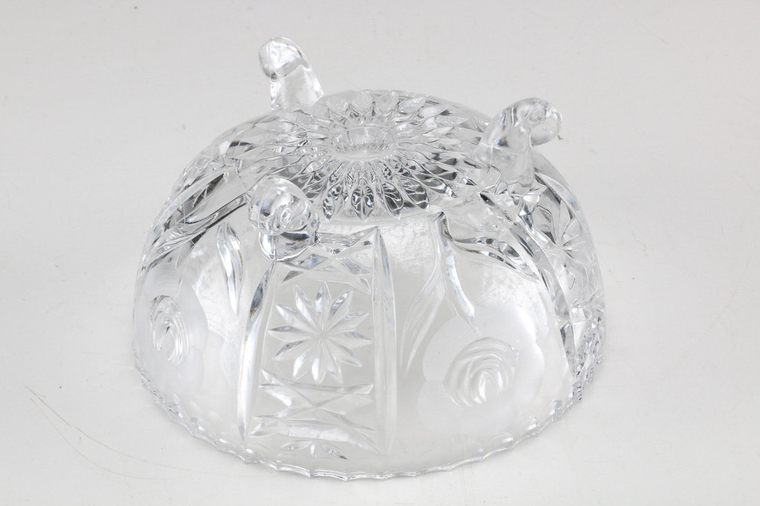 Three Footed Glass Bowls